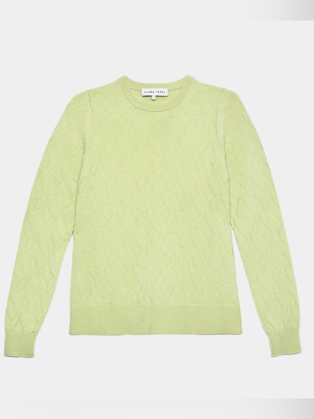 YLiana Yepez Citron 100% Cashmere Sweater